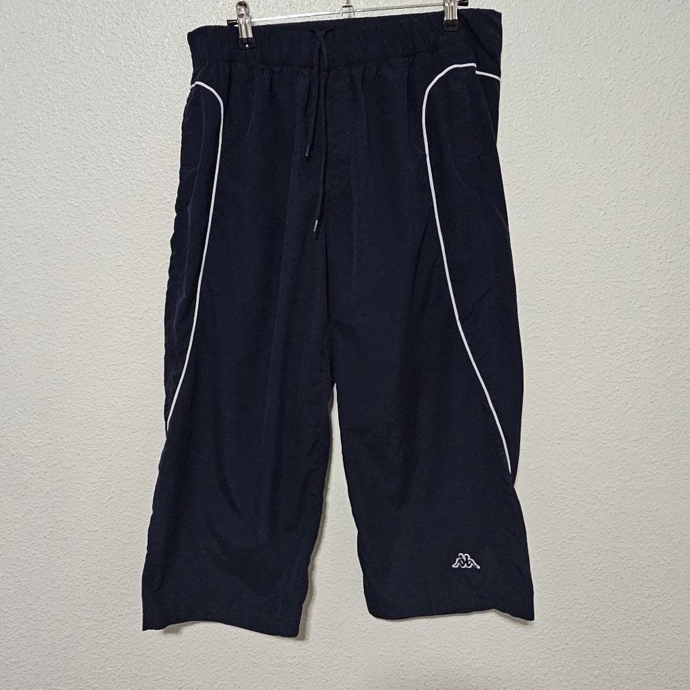 Kappa wide leg capri pull on pants size large